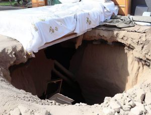 The real history of the sink that swallowed the man in his bedroom