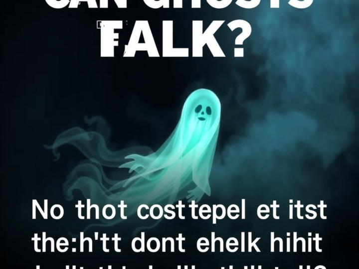 Can ghosts talk?