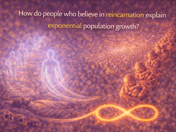 How do people who believe in reincarnation explain exponential population growth?