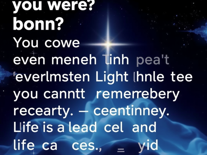 Where were we before we were born?